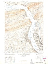 Harrisburg West Pennsylvania Historical topographic map, 1:24000 scale, 7.5 X 7.5 Minute, Year 1947