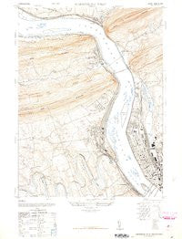 Harrisburg West Pennsylvania Historical topographic map, 1:24000 scale, 7.5 X 7.5 Minute, Year 1947