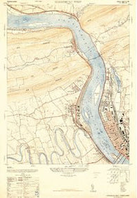 Harrisburg West Pennsylvania Historical topographic map, 1:24000 scale, 7.5 X 7.5 Minute, Year 1947