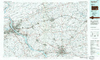 Harrisburg Pennsylvania Historical topographic map, 1:100000 scale, 30 X 60 Minute, Year 1984