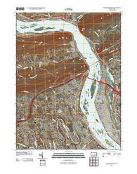 Harrisburg West Pennsylvania Historical topographic map, 1:24000 scale, 7.5 X 7.5 Minute, Year 2010