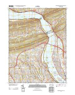 Harrisburg West Pennsylvania Historical topographic map, 1:24000 scale, 7.5 X 7.5 Minute, Year 2013