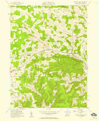 Harrison Valley Pennsylvania Historical topographic map, 1:24000 scale, 7.5 X 7.5 Minute, Year 1957