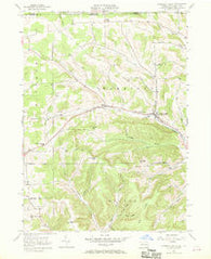 Harrison Valley Pennsylvania Historical topographic map, 1:24000 scale, 7.5 X 7.5 Minute, Year 1957
