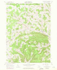 Harrison Valley Pennsylvania Historical topographic map, 1:24000 scale, 7.5 X 7.5 Minute, Year 1957