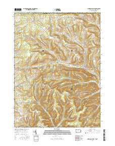 Harrison Valley Pennsylvania Current topographic map, 1:24000 scale, 7.5 X 7.5 Minute, Year 2016