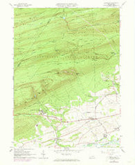 Hartleton Pennsylvania Historical topographic map, 1:24000 scale, 7.5 X 7.5 Minute, Year 1965