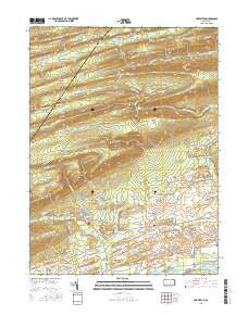 Hartleton Pennsylvania Current topographic map, 1:24000 scale, 7.5 X 7.5 Minute, Year 2016