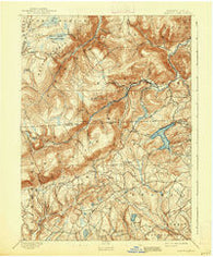 Harvey Lake Pennsylvania Historical topographic map, 1:62500 scale, 15 X 15 Minute, Year 1893