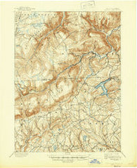 Harvey Lake Pennsylvania Historical topographic map, 1:62500 scale, 15 X 15 Minute, Year 1893