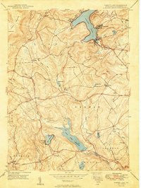 Harvey Lake Pennsylvania Historical topographic map, 1:24000 scale, 7.5 X 7.5 Minute, Year 1949