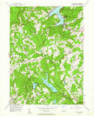 Harveys Lake Pennsylvania Historical topographic map, 1:24000 scale, 7.5 X 7.5 Minute, Year 1946