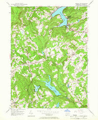 Harveys Lake Pennsylvania Historical topographic map, 1:24000 scale, 7.5 X 7.5 Minute, Year 1946