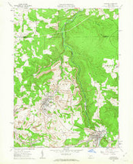 Hastings Pennsylvania Historical topographic map, 1:24000 scale, 7.5 X 7.5 Minute, Year 1961