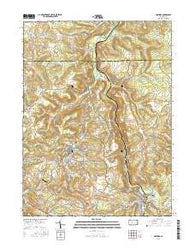 Hastings Pennsylvania Current topographic map, 1:24000 scale, 7.5 X 7.5 Minute, Year 2016
