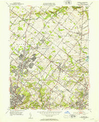 Hatboro Pennsylvania Historical topographic map, 1:24000 scale, 7.5 X 7.5 Minute, Year 1952