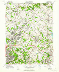 Hatboro Pennsylvania Historical topographic map, 1:24000 scale, 7.5 X 7.5 Minute, Year 1952