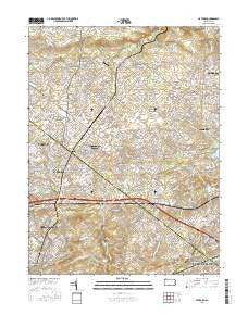 Hatboro Pennsylvania Current topographic map, 1:24000 scale, 7.5 X 7.5 Minute, Year 2016