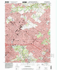 Hatboro Pennsylvania Historical topographic map, 1:24000 scale, 7.5 X 7.5 Minute, Year 1999