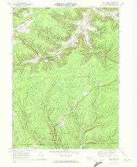 Hazel Hurst Pennsylvania Historical topographic map, 1:24000 scale, 7.5 X 7.5 Minute, Year 1969