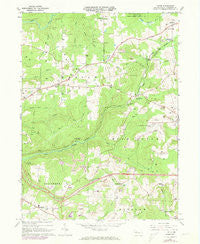 Hazen Pennsylvania Historical topographic map, 1:24000 scale, 7.5 X 7.5 Minute, Year 1966