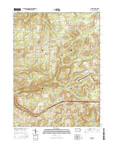 Hazen Pennsylvania Current topographic map, 1:24000 scale, 7.5 X 7.5 Minute, Year 2016