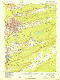 Hazleton Pennsylvania Historical topographic map, 1:24000 scale, 7.5 X 7.5 Minute, Year 1950