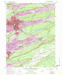 Hazleton Pennsylvania Historical topographic map, 1:24000 scale, 7.5 X 7.5 Minute, Year 1947