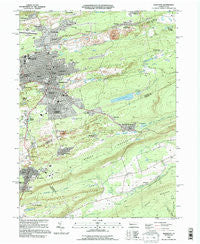 Hazleton Pennsylvania Historical topographic map, 1:24000 scale, 7.5 X 7.5 Minute, Year 1995
