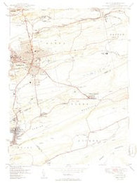 Hazleton Pennsylvania Historical topographic map, 1:24000 scale, 7.5 X 7.5 Minute, Year 1950