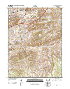 Hellertown Pennsylvania Historical topographic map, 1:24000 scale, 7.5 X 7.5 Minute, Year 2013