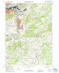 Hellertown Pennsylvania Historical topographic map, 1:24000 scale, 7.5 X 7.5 Minute, Year 1965