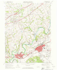 Hershey Pennsylvania Historical topographic map, 1:24000 scale, 7.5 X 7.5 Minute, Year 1969