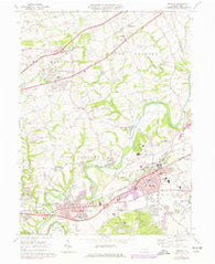 Hershey Pennsylvania Historical topographic map, 1:24000 scale, 7.5 X 7.5 Minute, Year 1969