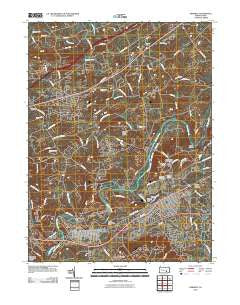 Hershey Pennsylvania Historical topographic map, 1:24000 scale, 7.5 X 7.5 Minute, Year 2010
