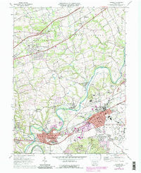 Hershey Pennsylvania Historical topographic map, 1:24000 scale, 7.5 X 7.5 Minute, Year 1969