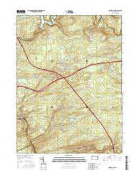 Hickory Run Pennsylvania Current topographic map, 1:24000 scale, 7.5 X 7.5 Minute, Year 2016