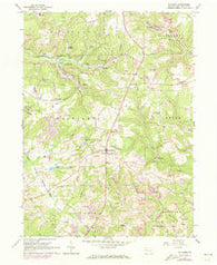 Hilliards Pennsylvania Historical topographic map, 1:24000 scale, 7.5 X 7.5 Minute, Year 1963