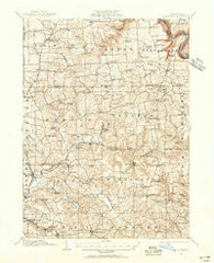 Hilliards Pennsylvania Historical topographic map, 1:62500 scale, 15 X 15 Minute, Year 1910