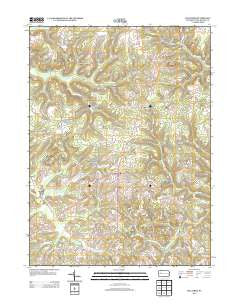 Hilliards Pennsylvania Historical topographic map, 1:24000 scale, 7.5 X 7.5 Minute, Year 2013