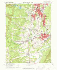 Hollidaysburg Pennsylvania Historical topographic map, 1:24000 scale, 7.5 X 7.5 Minute, Year 1963