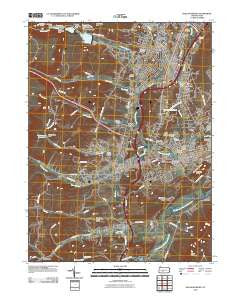 Hollidaysburg Pennsylvania Historical topographic map, 1:24000 scale, 7.5 X 7.5 Minute, Year 2010