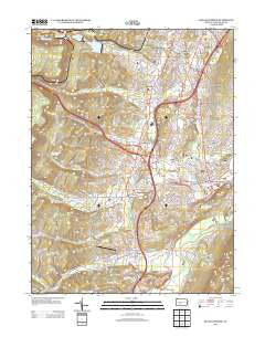 Hollidaysburg Pennsylvania Historical topographic map, 1:24000 scale, 7.5 X 7.5 Minute, Year 2013