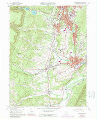 Hollidaysburg Pennsylvania Historical topographic map, 1:24000 scale, 7.5 X 7.5 Minute, Year 1963