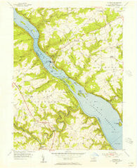 Holtwood Pennsylvania Historical topographic map, 1:24000 scale, 7.5 X 7.5 Minute, Year 1955