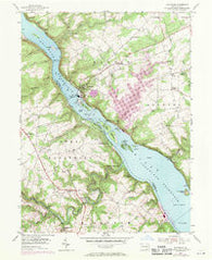 Holtwood Pennsylvania Historical topographic map, 1:24000 scale, 7.5 X 7.5 Minute, Year 1955