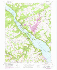 Holtwood Pennsylvania Historical topographic map, 1:24000 scale, 7.5 X 7.5 Minute, Year 1955