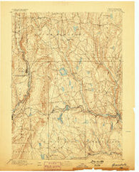 Honesdale Pennsylvania Historical topographic map, 1:62500 scale, 15 X 15 Minute, Year 1892