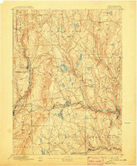 Honesdale Pennsylvania Historical topographic map, 1:62500 scale, 15 X 15 Minute, Year 1892