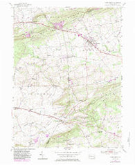 Honey Brook Pennsylvania Historical topographic map, 1:24000 scale, 7.5 X 7.5 Minute, Year 1955